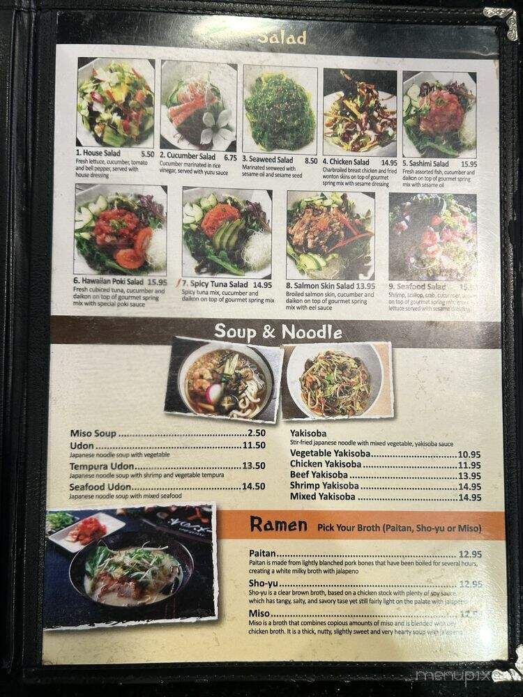 Habi Sushi - Porterville, CA menu_pic