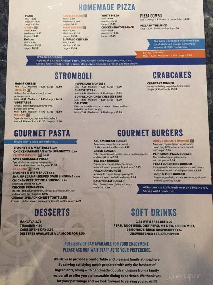 The Vault Pizza & Deli - York, PA menu_pic