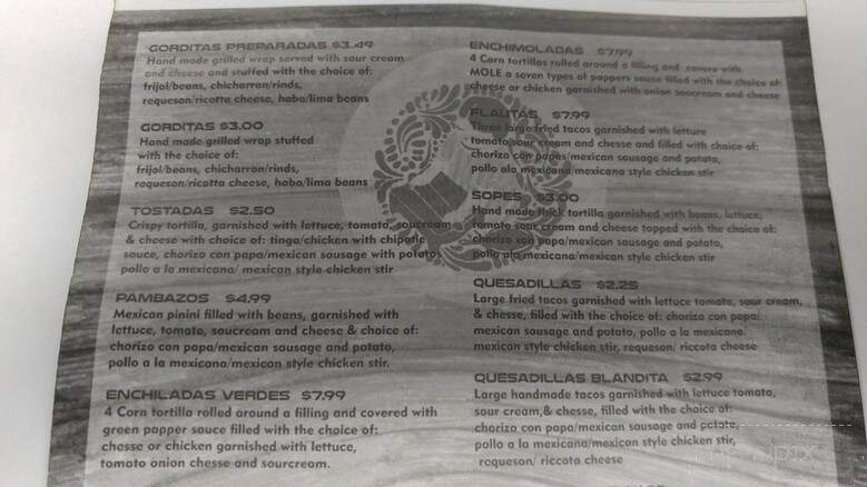 Tamaleria Dona Amada - Waukegan, IL menu_pic