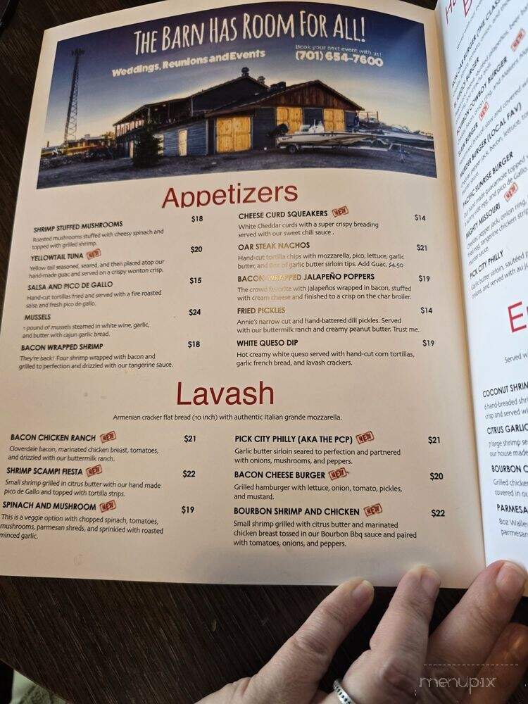 The Iron Oar Pub & Grill - Coleharbor, ND menu_pic