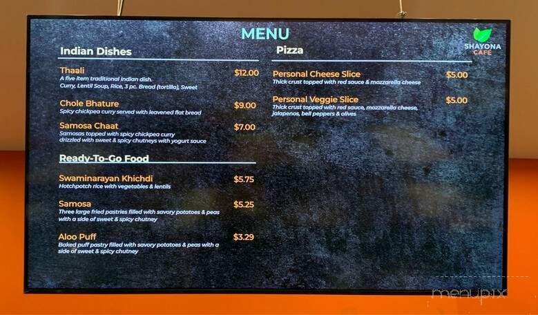 BAPS Shayona - Chino Hills, CA menu_pic