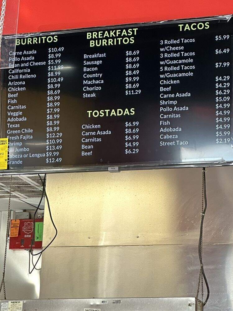 Rilibertos Fresh Mexican Food - Prescott Valley, AZ menu_pic