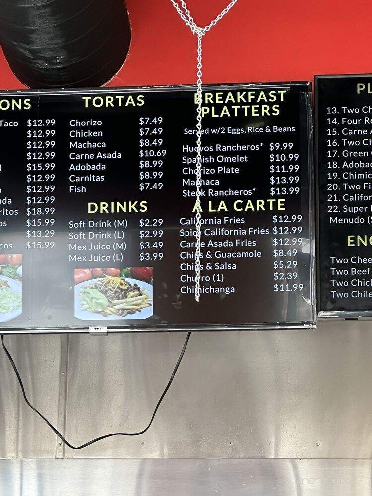 Rilibertos Fresh Mexican Food - Prescott Valley, AZ menu_pic