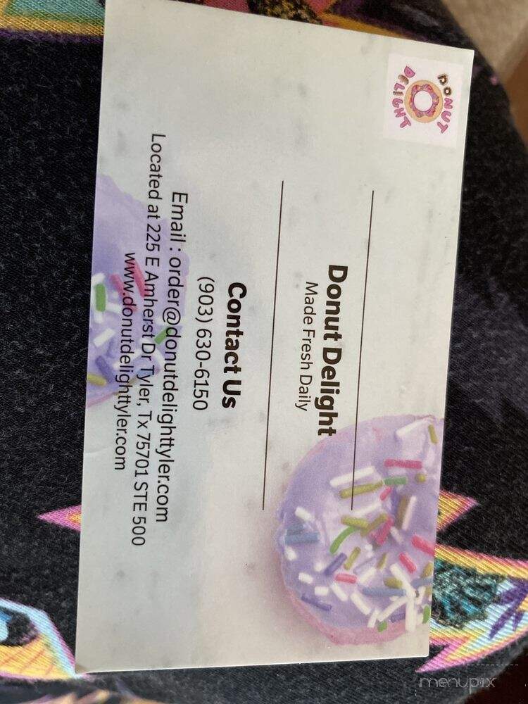 Doughnut Diner - Tyler, TX menu_pic