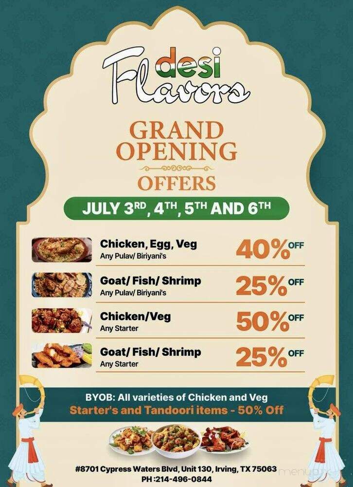 Biryanis and More - Irving, TX menu_pic