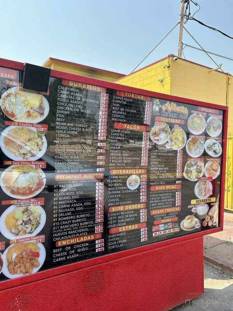 Alberto's - Corona, CA menu_pic