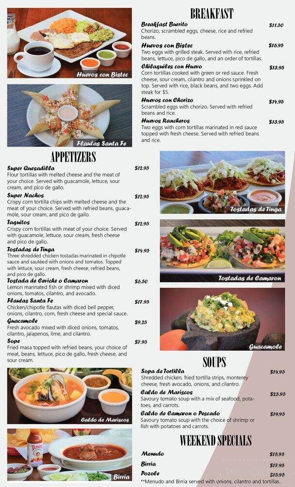 Del Valle - Santa Rosa, CA menu_pic