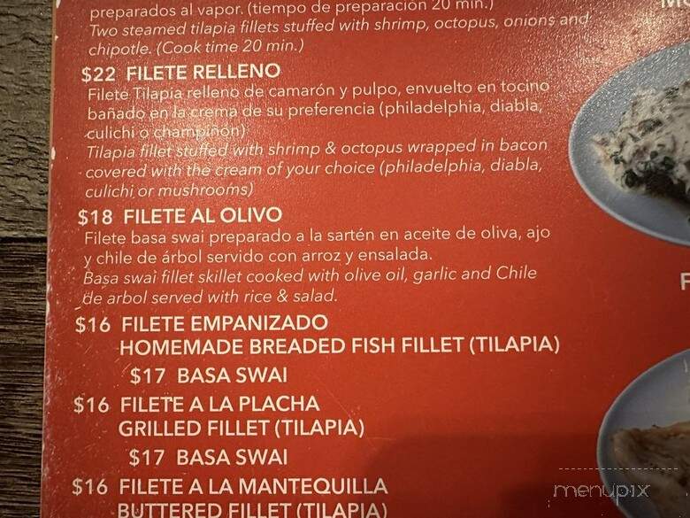 El Coco Pirata II - Hobbs, NM menu_pic