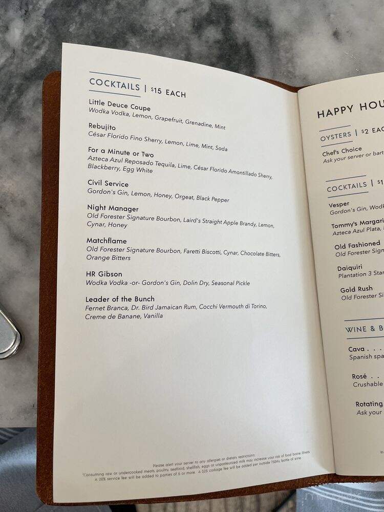Henrietta Red - Nashville, TN menu_pic