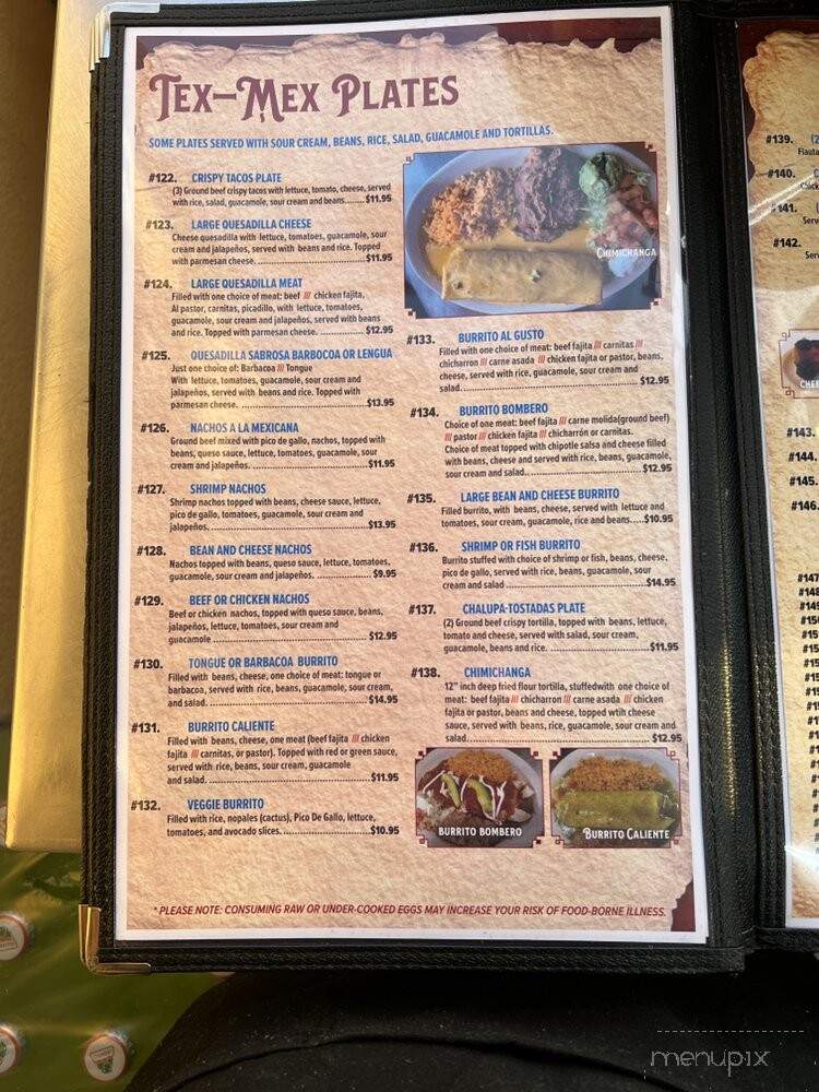 Las Cazuelas Mexican Restaurant #2 - Pflugerville, TX menu_pic