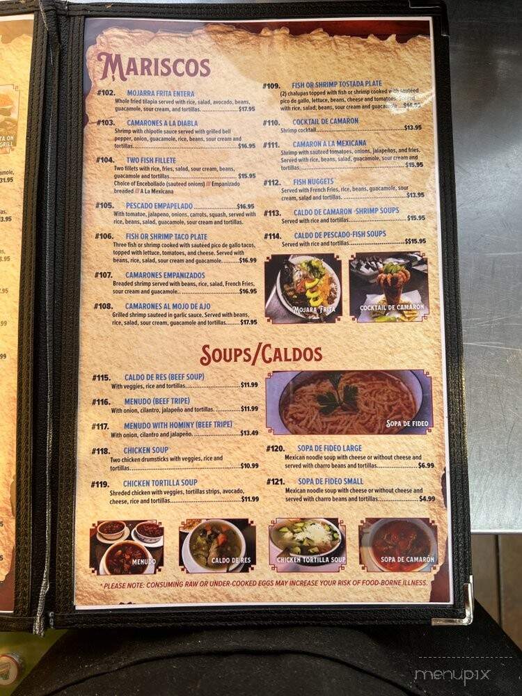 Las Cazuelas Mexican Restaurant #2 - Pflugerville, TX menu_pic
