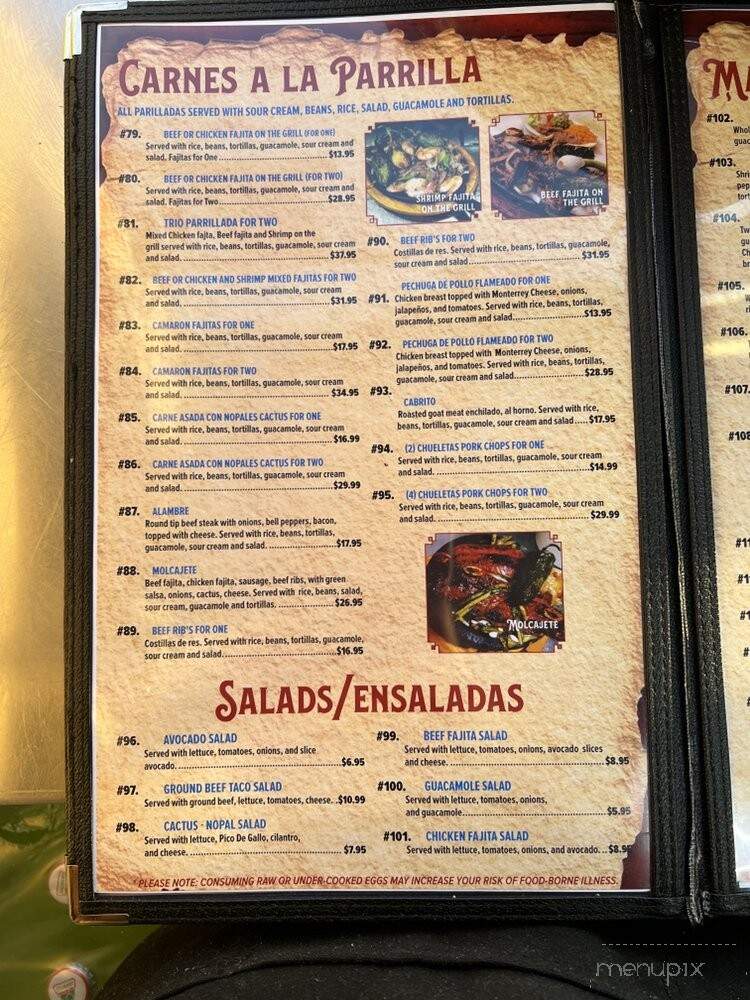 Las Cazuelas Mexican Restaurant #2 - Pflugerville, TX menu_pic