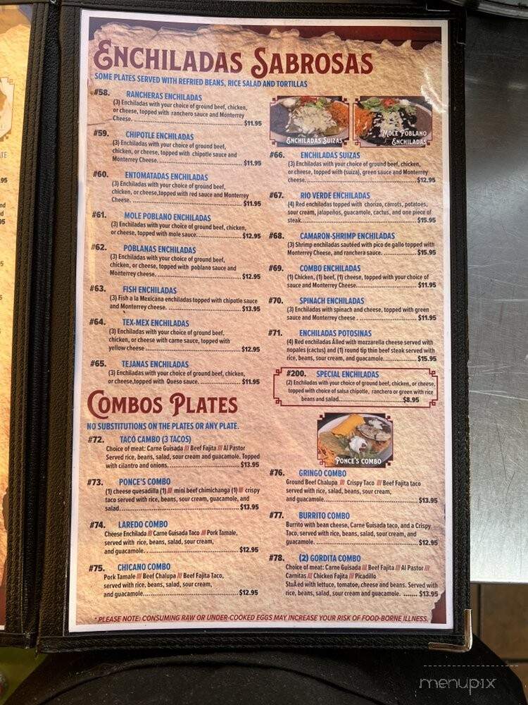 Las Cazuelas Mexican Restaurant #2 - Pflugerville, TX menu_pic