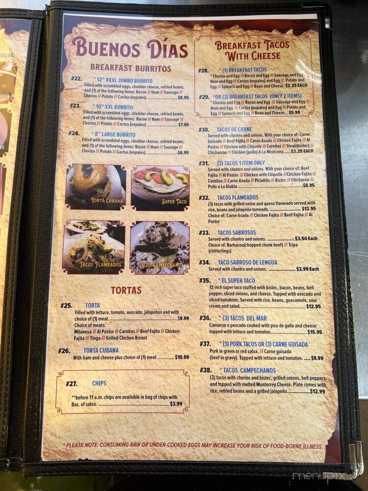 Las Cazuelas Mexican Restaurant #2 - Pflugerville, TX menu_pic
