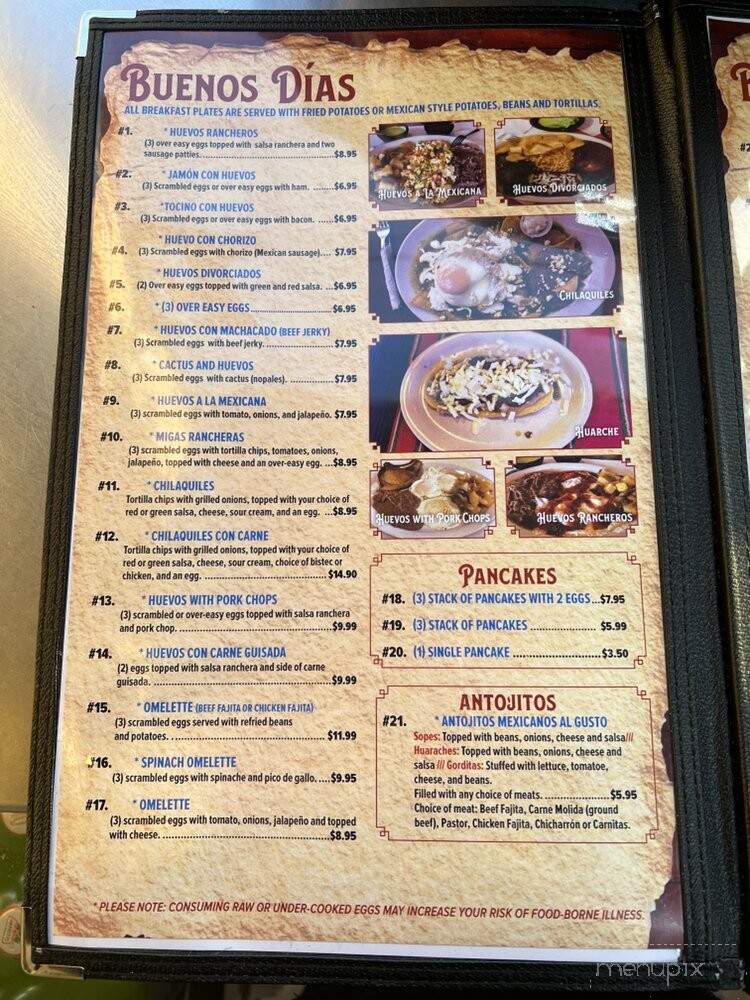 Las Cazuelas Mexican Restaurant #2 - Pflugerville, TX menu_pic