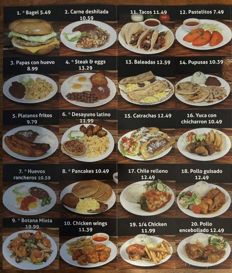 San Miguel Cafe - Springfield, VA menu_pic