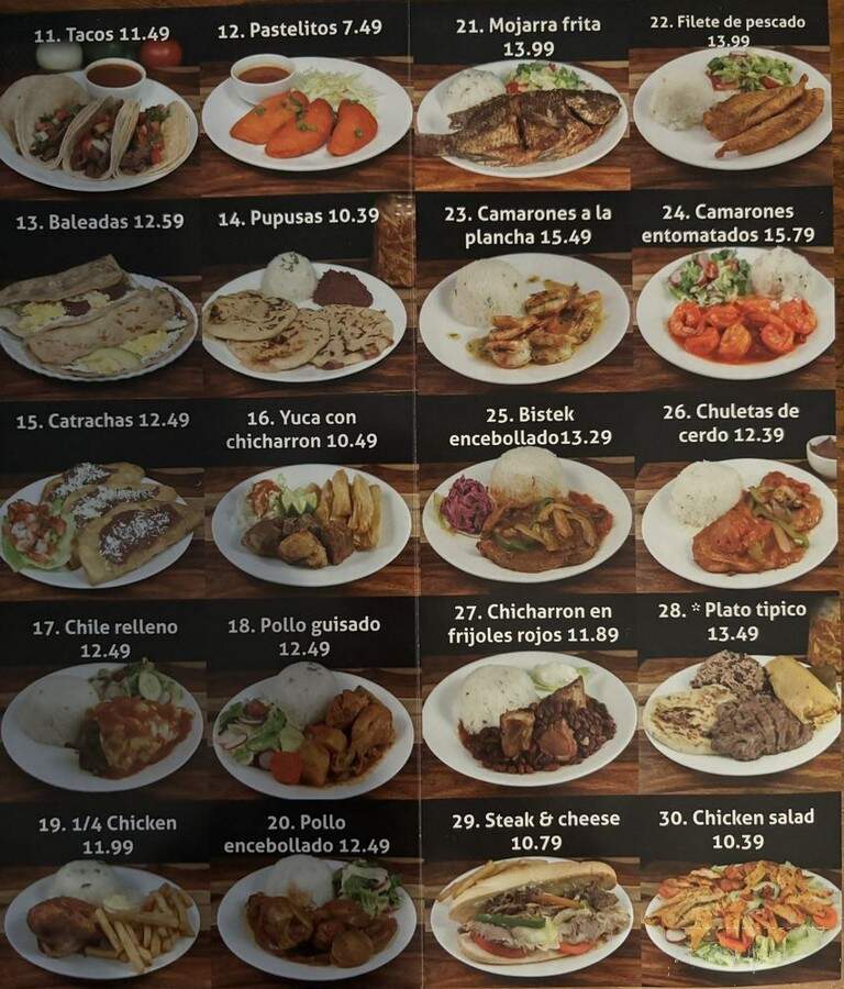 San Miguel Cafe - Springfield, VA menu_pic