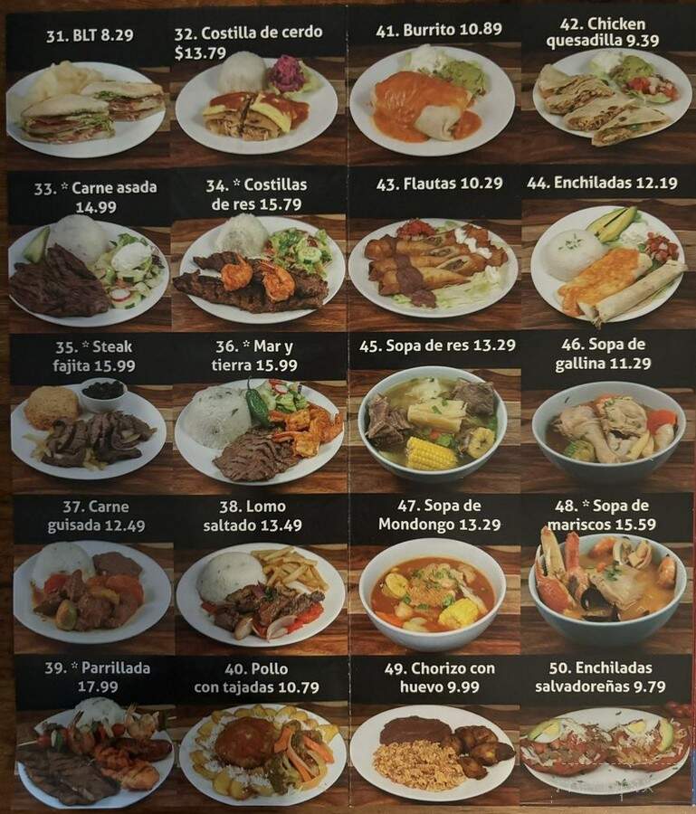 San Miguel Cafe - Springfield, VA menu_pic