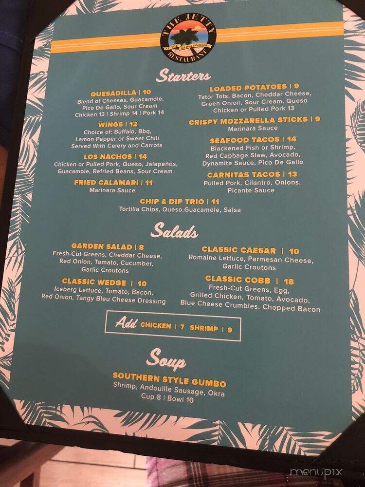 Jetty - Galveston, TX menu_pic