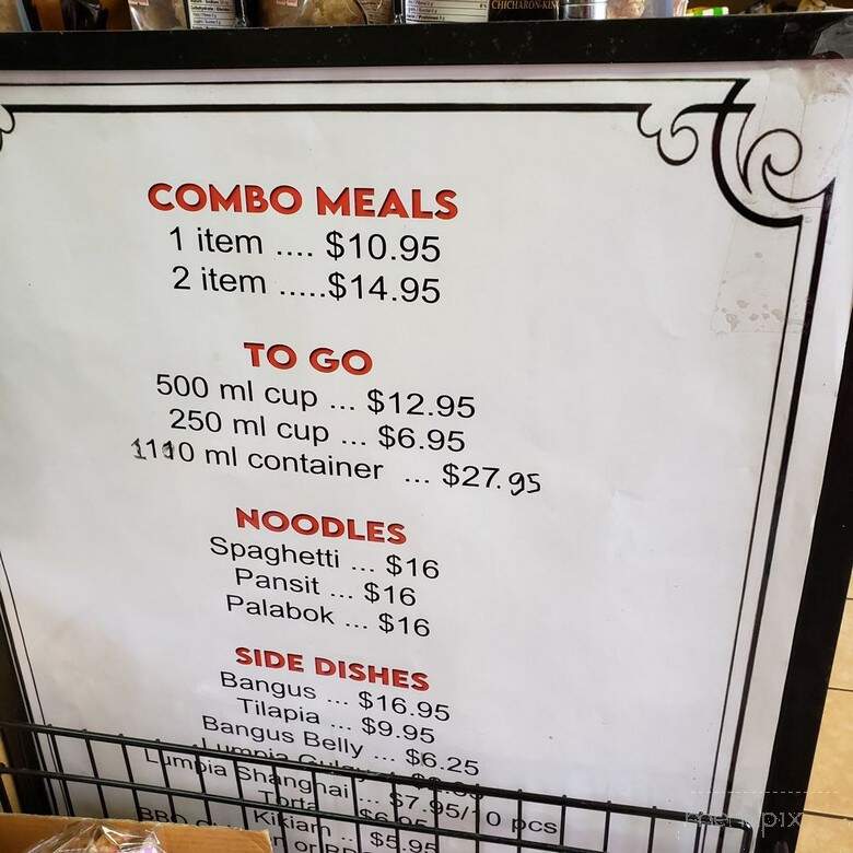 Quik Bite - Burnaby, BC menu_pic