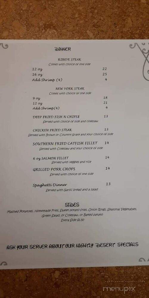Cattle Company Steakhouse & Lounge - Evanston, WY menu_pic