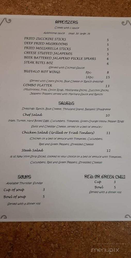 Cattle Company Steakhouse & Lounge - Evanston, WY menu_pic