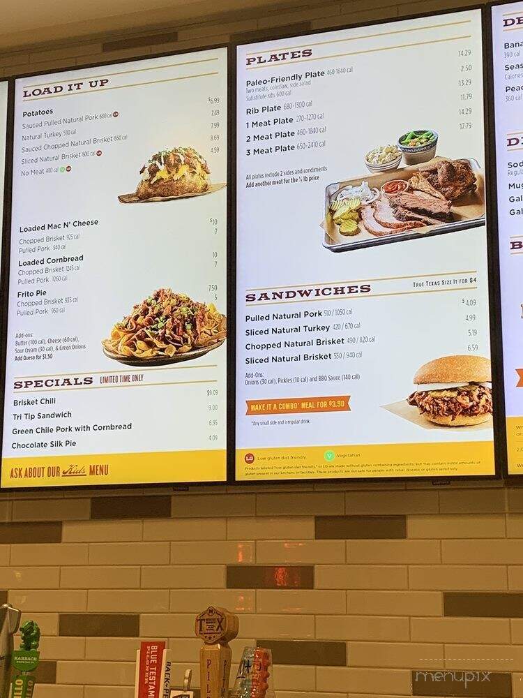 True Texas BBQ - Houston, TX menu_pic