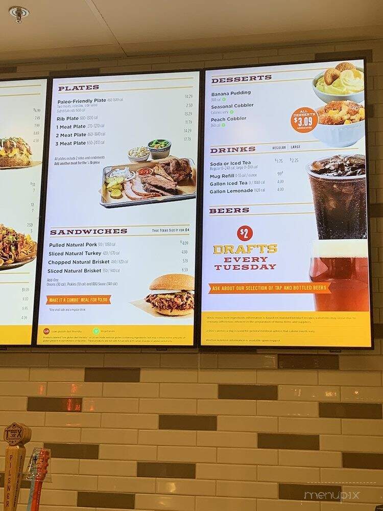 True Texas BBQ - Houston, TX menu_pic