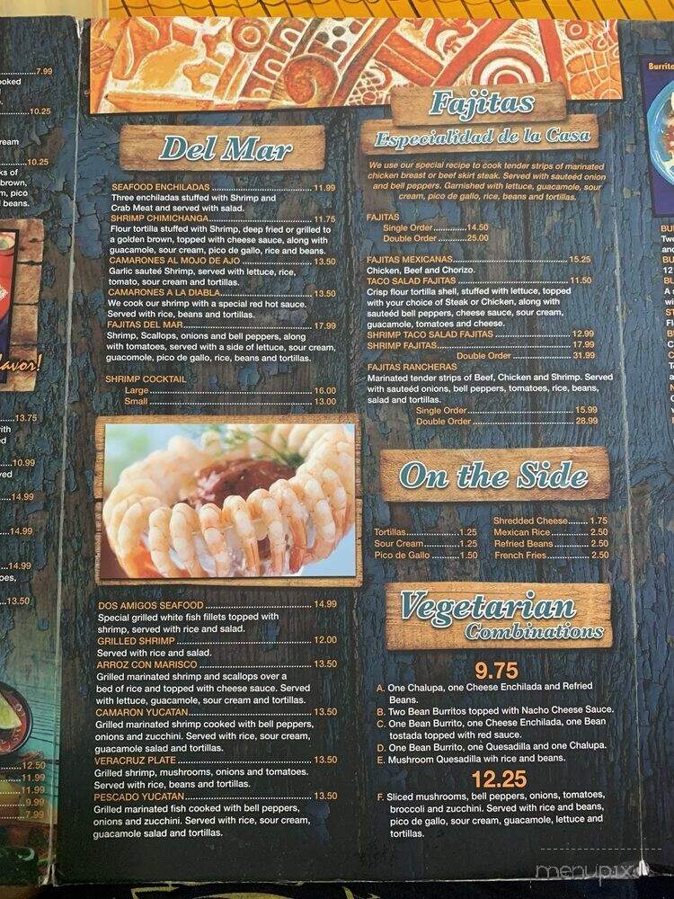 Dos Amigos - Oregon, IL menu_pic