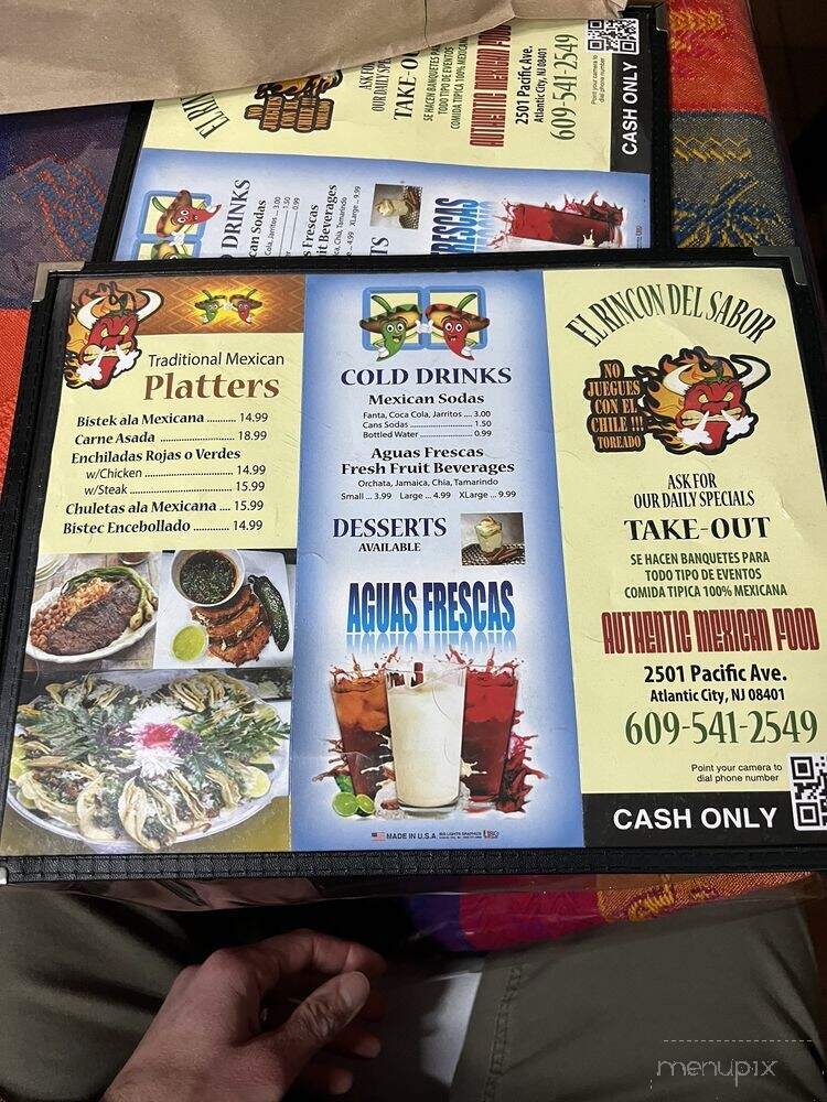 El Rincon Del Sabor - Atlantic City, NJ menu_pic