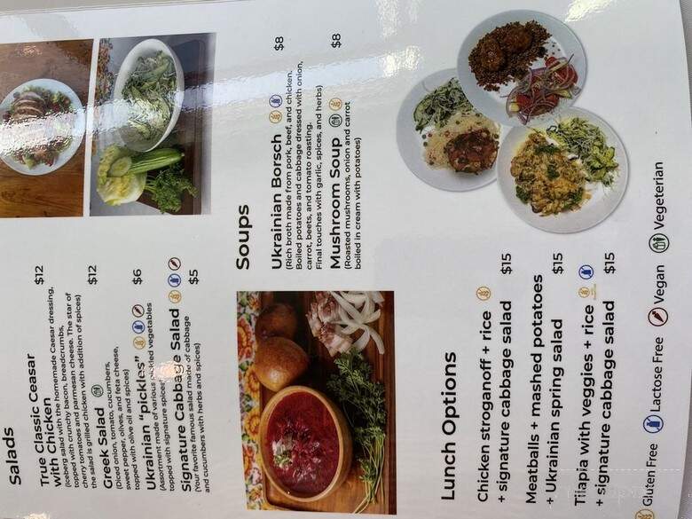 Olesya's Kitchen - Columbus, IN menu_pic