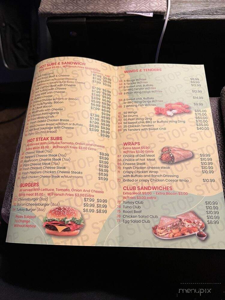Sandwich Stop - Pleasantville, NJ menu_pic