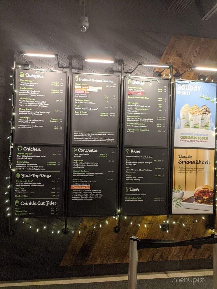 Shake Shack - Edina, MN menu_pic