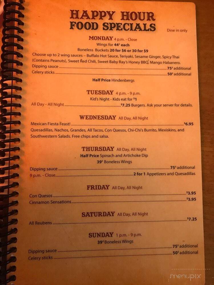 Macado's - Vinton, VA menu_pic