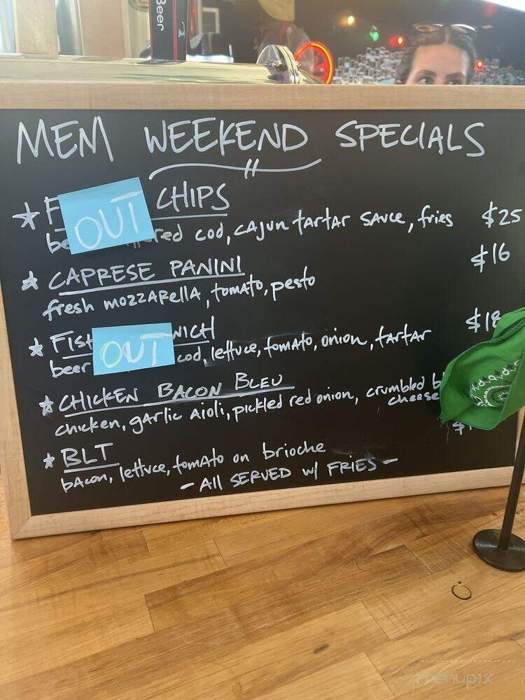 Provincetown Brewing - Provincetown, MA menu_pic