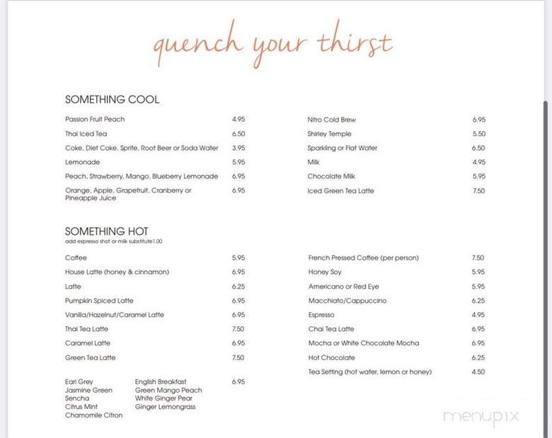 Bea Bea's - Glendale, CA menu_pic