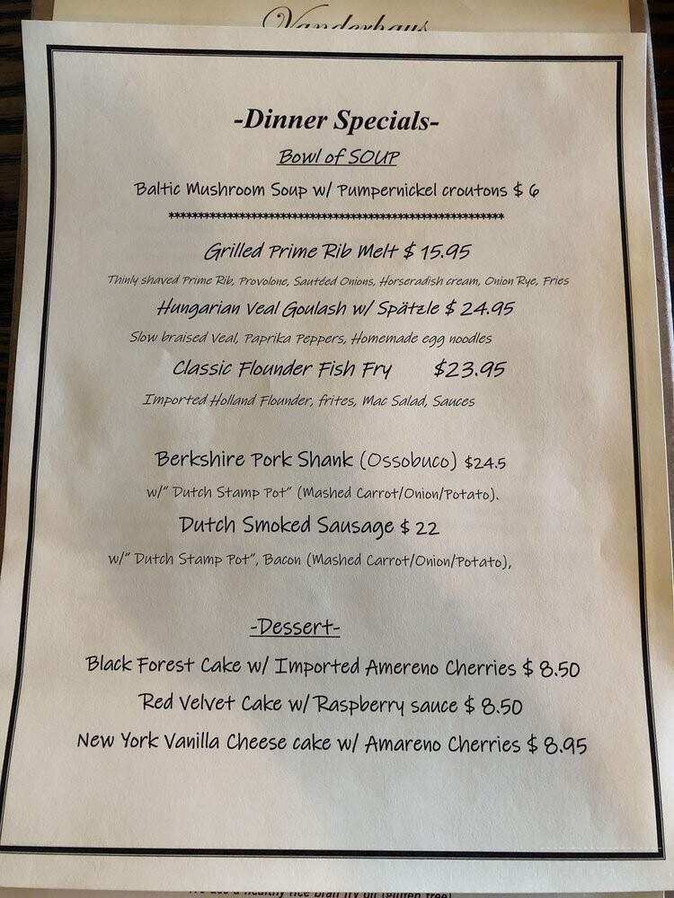 The Jolly Onion - Pine Island, NY menu_pic