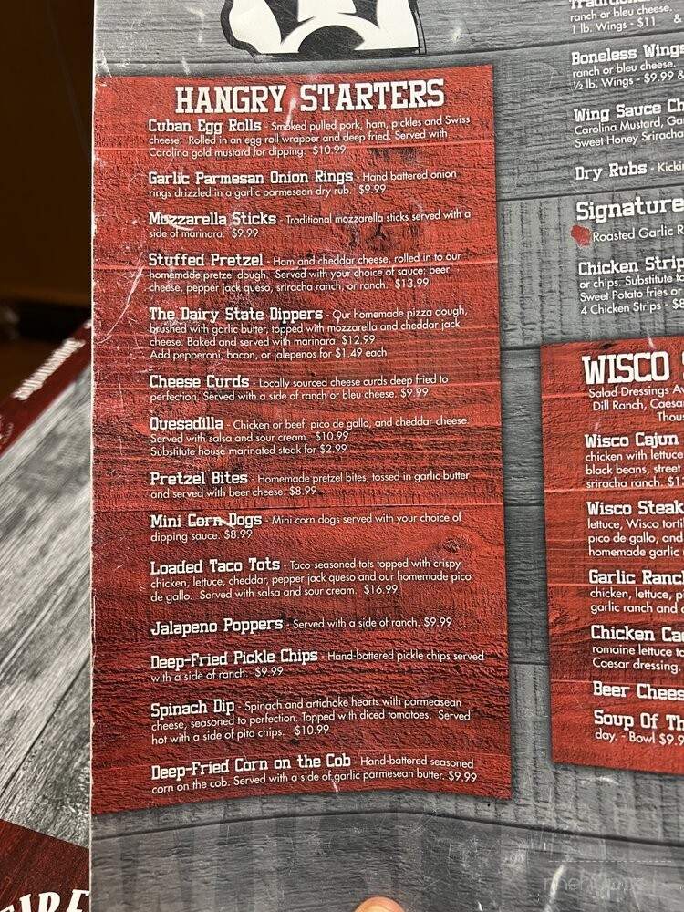Wisco's Eau Claire - Eau Claire, WI menu_pic