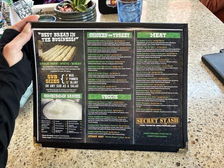 Cheba Hut Toasted Subs - Denver, CO menu_pic