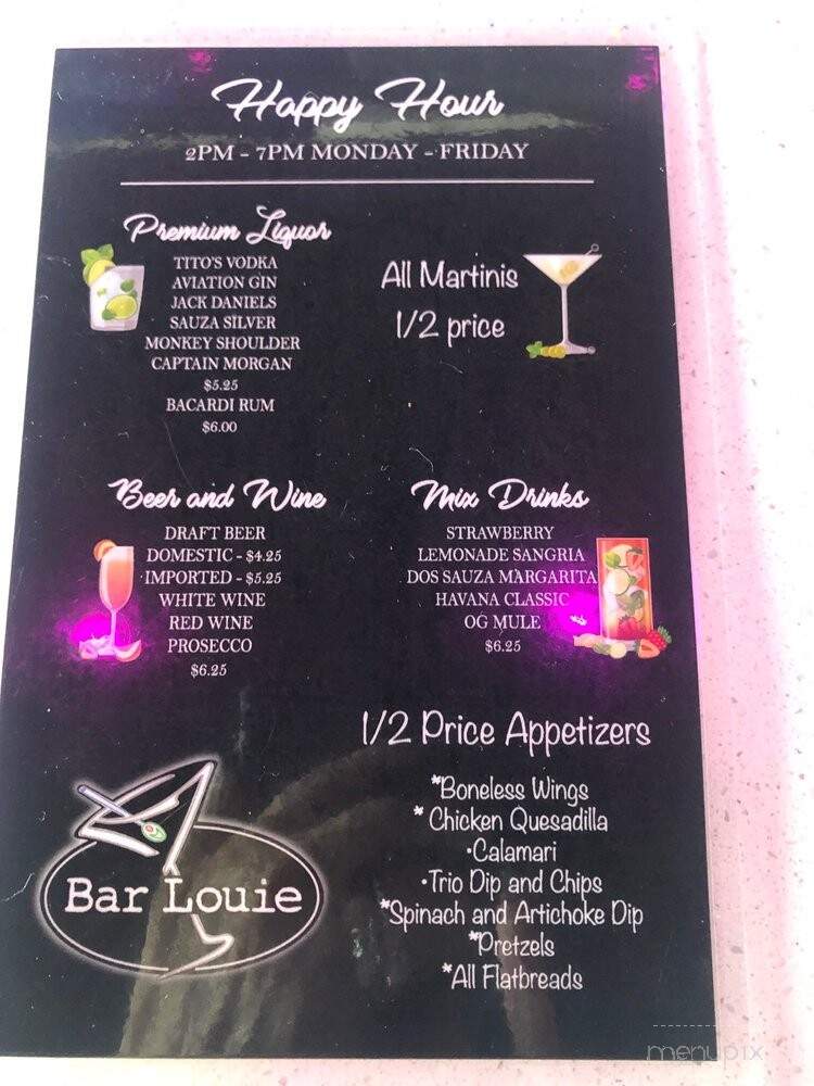 Bar Louie - South Padre Island, TX menu_pic
