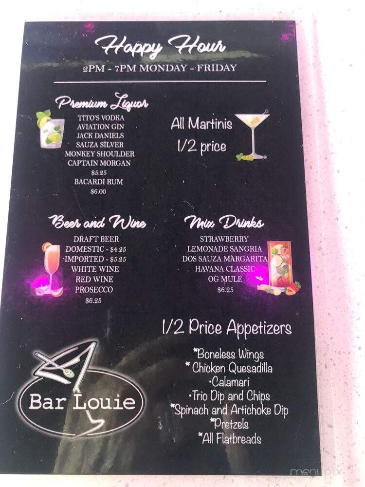 Bar Louie - South Padre Island, TX menu_pic