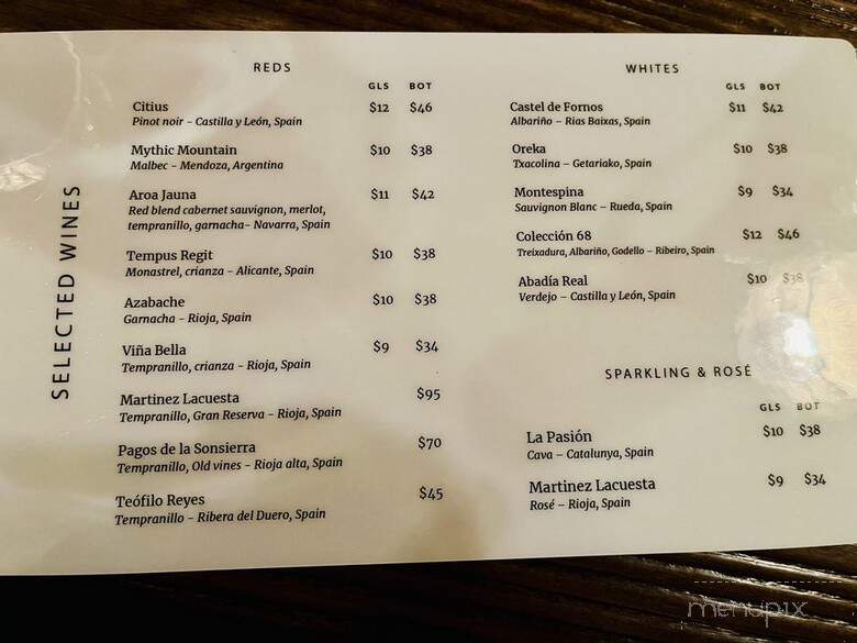 Tentempie Madrid - Mamaroneck, NY menu_pic