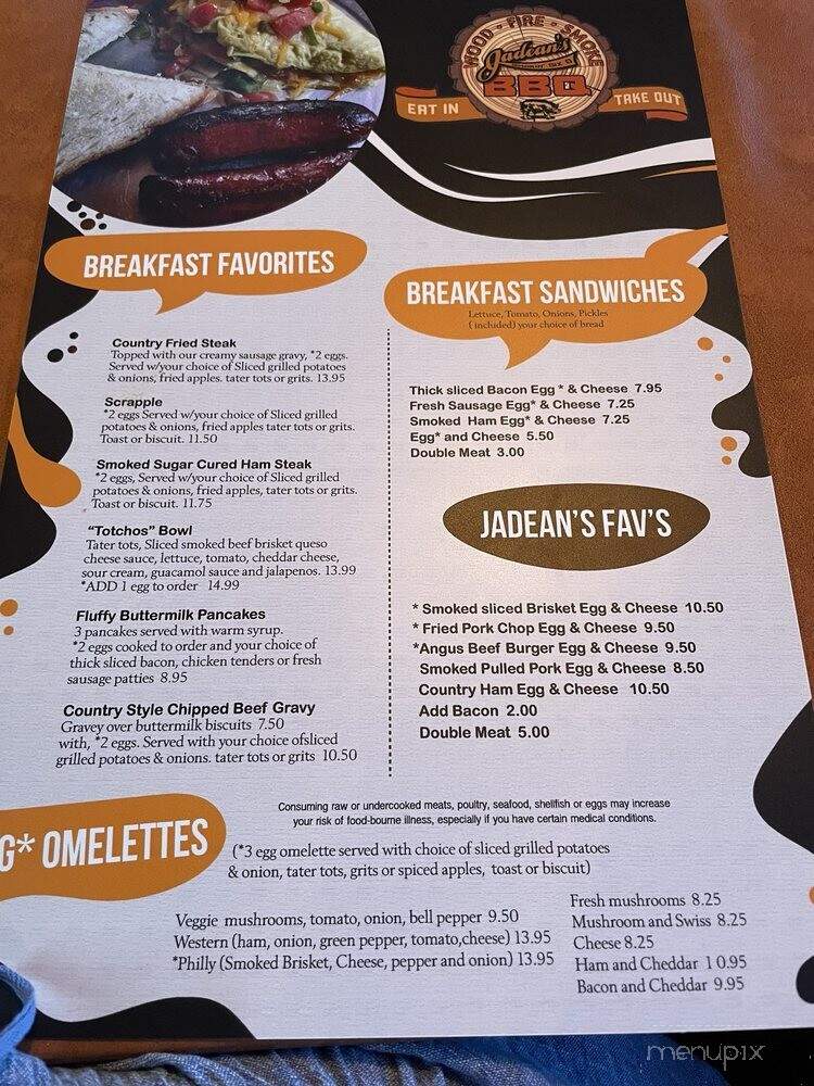 Jadeans Smokin Six O - Midlothian, VA menu_pic