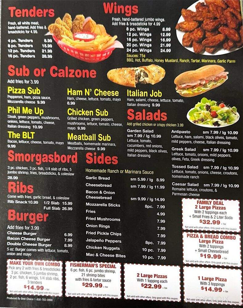 Bella Pizza - Westland, MI menu_pic