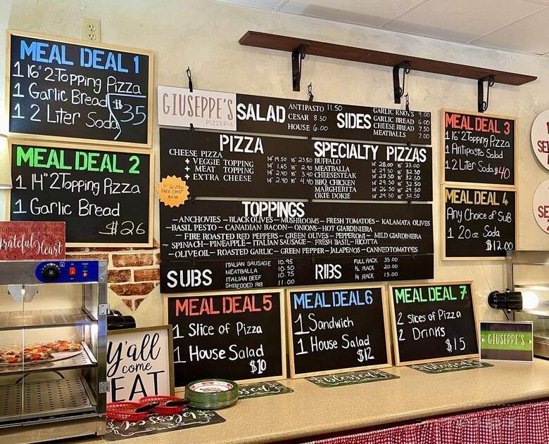 Giuseppe's Pizzeria - Delafield, WI menu_pic