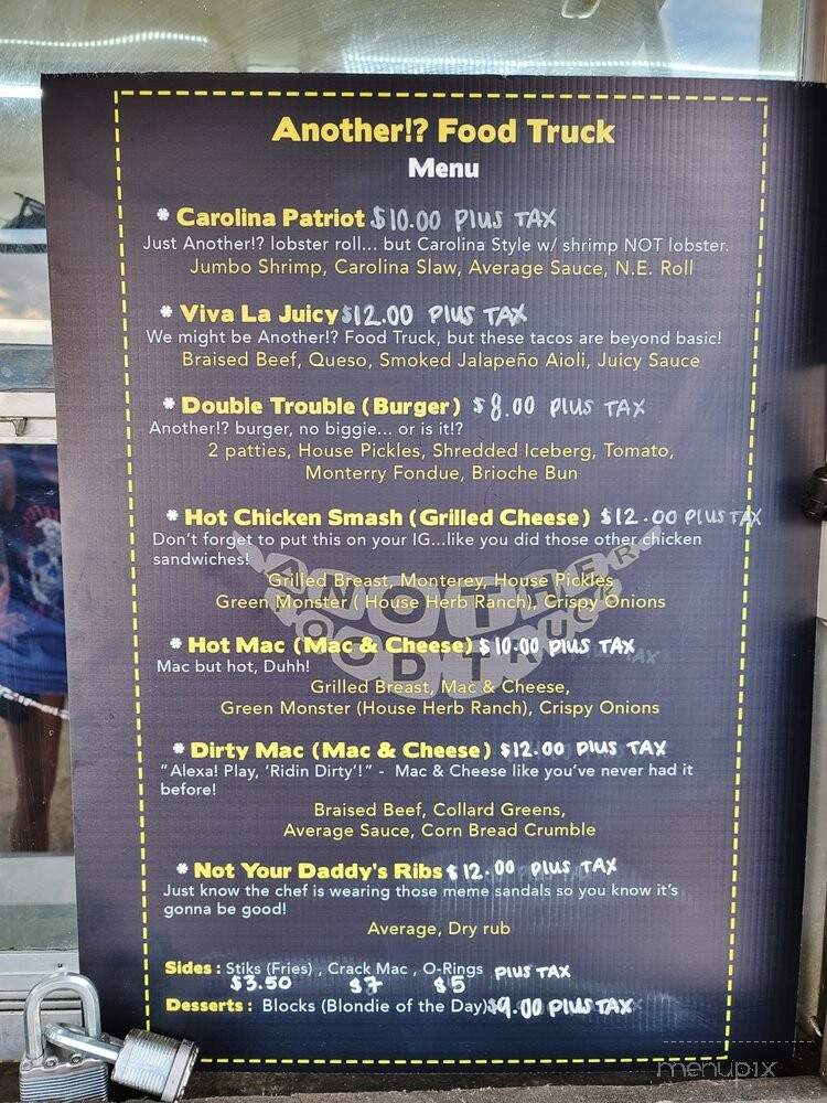 Another Food Truck - Belmont, NC menu_pic