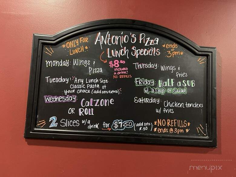 Antonio's Pizza - Concord, NC menu_pic