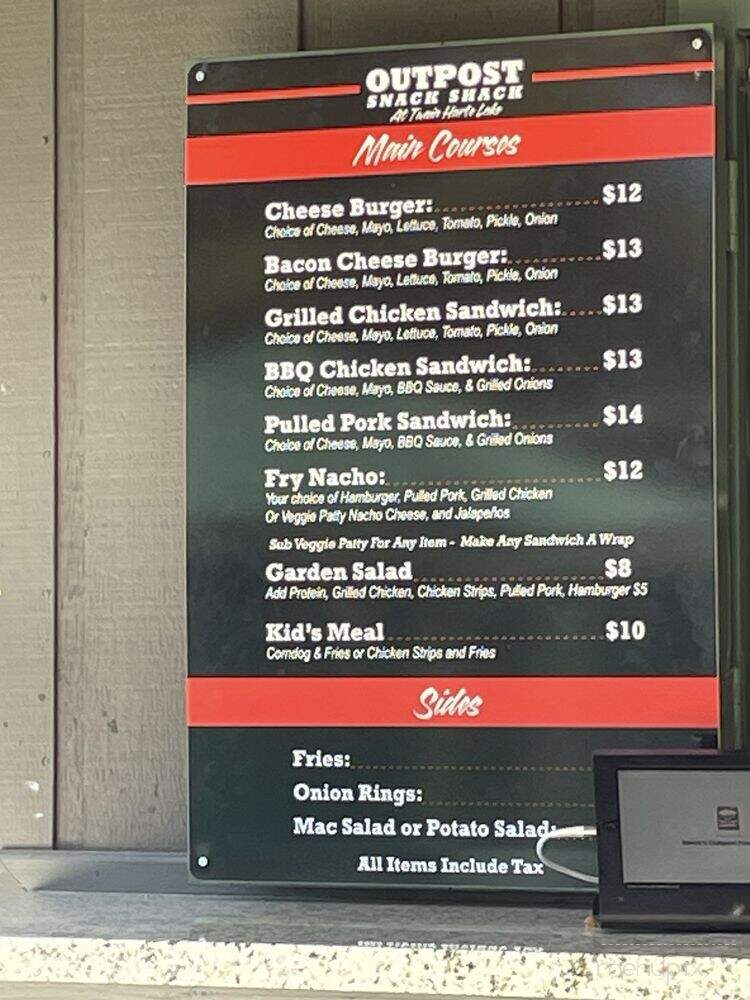 The Snack Shack at Twain Harte Lake - Twain Harte, CA menu_pic