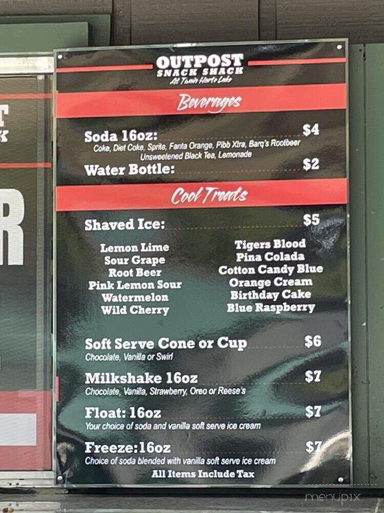 The Snack Shack at Twain Harte Lake - Twain Harte, CA menu_pic