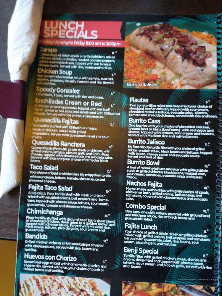 Pacifico Mexican Bar & Grill - Sheboygan, WI menu_pic
